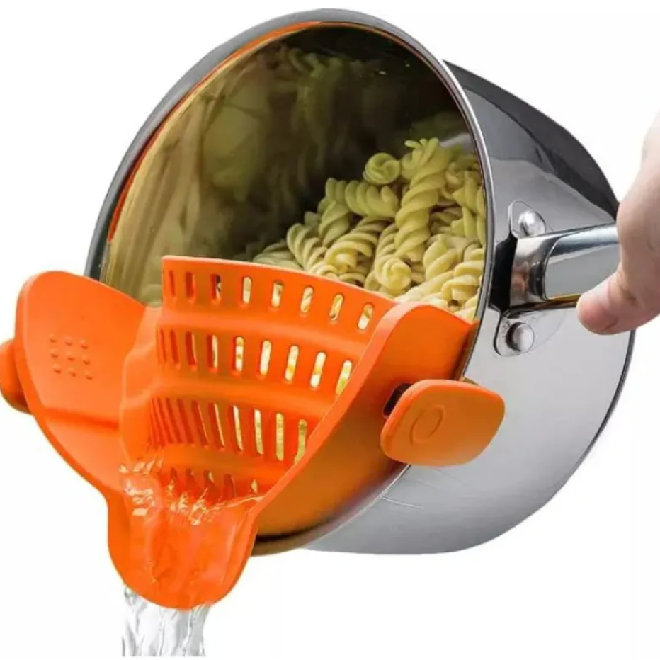 Snap & Drain Pot Strainer